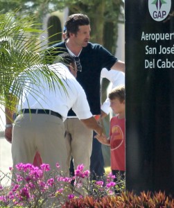 Exclusive... Patrick Dempsey & Family Arriving In Cabo