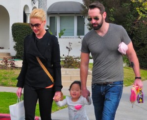 Katherine Heigl and Her Family Out and About on Larchmont Blvd