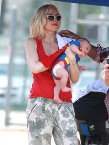 Gwen Stefani & Family Watching Zuma Play Football