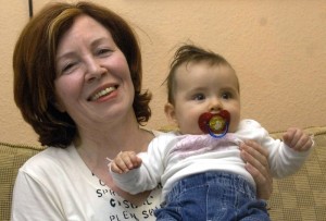 Annegret si fetita ei, în anul 2005- Foto EPA