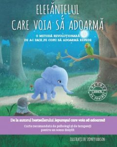 cărți de povești pentru copii. elefănțelul care voia să adoarmă este o carte de povești pentru copii