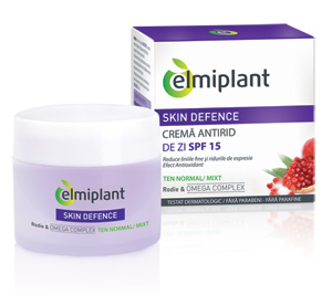 Crema antirid de zi elmiplant SKIN DEFENCE ten normal-mixt