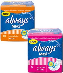 Noul Always Maxi - absorbtie imediata