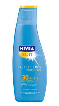 Noua lotiune de plaja NIVEA SUN Light Feeling FPS 30