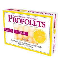 Drajeurile Propolets pe baza de propolis si vitamina C